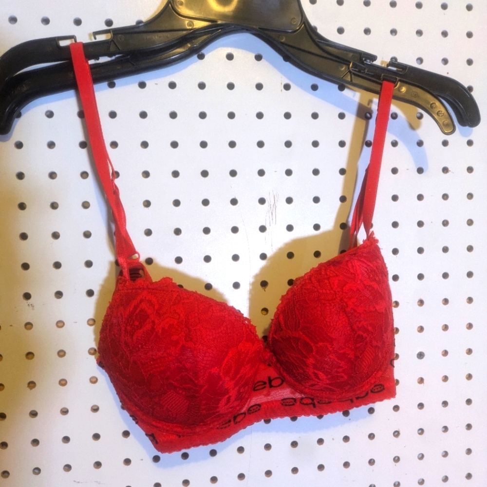 LN-WOT Red bebe pushup bra 34b